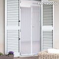 Miniatyrbillede 2 af 5: Insektsnet dør 100x220 insektbeskyttelse hvidt magnetisk myggenet -AD6- White Vit