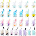 Miniatyrbilde 1 av 5: 52 stk. Boba Tea Charms Melk Te Frukt Bubble Tea Charm Resin Bjørn Dyr 3D Imitasjon Flaske Charms for Smykkelaging-AD4-