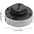 Miniatyrbillede 2 af 4: 3-pak C3-2 udskiftningsspoler til Stihl FSA 57 med AutoCut C3-2 trimmerhoved - Erstatter 4009 710 4305 4009 710 4306 -AD11-