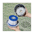 Miniatyrbilde 3 av 3: Kompatibel Lay Z V1 S1 Spa Filterholder Boblebad Spa Bassengrengjøring-a-AD10-