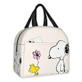 Miniatyrbild 1 av 5: Snoopy Lunchväska med Blommig Design Namn, Färgbild Färg-AD4-