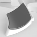 Miniatyrbilde 4 av 4: Bærbar Multifunksjonell Timing Plank Trainer Push Up Board med Timer Treningsutstyr Hjelper med å Bygge Kjernestyrke Hvit-AD4-