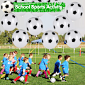 Miniatyrbillede 2 af 5: 20 stk. fodboldballoner, 12 tommer sort og hvid latex fodbold, fødselsdagsgaver til sports tema fest, VM fest, børnefest{sl}-AD8-