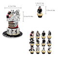 Miniatyrbild 2 av 4: Michael Jackson Tema Grattis på födelsedagen Banner Ballonger Tårtdekorationer Kit Party Tillbehör Dekor (HK)-AD4-