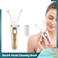 Miniatyrbilde 3 av 6: Elektrisk epilator for kvinner, kropp og ansikt, hårfjerning, fjærfjerner, bomullstråd-depilator, damebarbermaskin