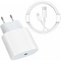Miniatyrbild 1 av 5: USB C Snabbladdare - PD Certifierad 20W Snabb med Lightning Kabel Typ C Laddare Adapter för iPhone 14/14 Plus/14 Pro/14 Pro Max/13/iPad Pro-AD4-