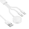 Pikkukuva 3 / 3: 3 in 1 -kaapeli iPhone Airpodeille Apple Watch -laturille USB langaton latausasema [GKS]-AD4-