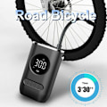 Miniatyrbillede 3 af 5: Bærbar Luftkompressor, 150 PSI Mini Elektrisk Cykelpumpe med Digitalt Display og LED-Lys, 4000 mAh Batteri, Cykler, Bolde-AD4-