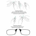 Pikkukuva 9 / 10: Mini Nenäpidike Kannettavat Kehyksettömät Lukulasit Rimless 100-AD7- 100