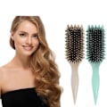 Miniatyrbillede 1 af 5: Bounce Curl Børste, Bounce Curl Definerende Børste, Vildsvinehårsbørste Styling - Xin grøn (ca.)【mo】-AD4-