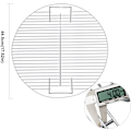 Miniatyrbilde 3 av 5: 44,5 cm grillrist i rustfritt stål for kullgrill -AD7-