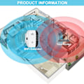 Miniatyrbild 4 av 6: 2024 Nyaste WiFi-förlängare, WiFi-förstärkare, WiFi-repeater, täckning upp till 3000 m², anslut 45 enheter, internetförstärkare vit-X72-  -AD6-