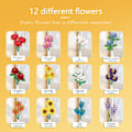 Miniatyrbild 2 av 5: 12 sorters blommor Botanisk samling, byggstenar Blomsterleksaker Kreativ - Perfet  -AD6-