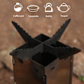 Miniatyrbillede 4 af 5: Udendørs Praktisk Køkken Foldbar Bærbar Rustfrit Stål Brændeovn til Camping Picnic-AD4-
