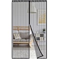 Pikkukuva 3 / 5: INF Hyttysverkko oveen magneettisella sulkemisella 100 x 220 cm Musta -AD2-