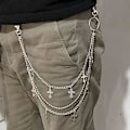 Miniatyrbillede 3 af 5: Buksekæde Pung Kæde Punk Kæde Hip Hop Sommerfuglelås Charm Jeans Kæder Rock Kæder til Kvinder Mænd Hipster Kvinder Fa -AD6-