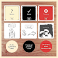 Pikkukuva 2 / 5: Exploding Kittens Horrible Therapist -korttipeli erittäin epämiellyttävien sarjakuvien luomiseen, kissa sarjakuvahahmo korttipeli -AD9-