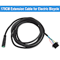Miniatyrbilde 2 av 5: 5-Pin Forlengelseskabel for Elektrisk Sykkel 170cm Vanntett Adapterkabel for Display til Sm Ebike Tilbehør-AD4-