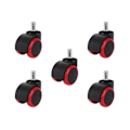 Miniatyrbillede 1 af 8: 5-pak hjul til kontorstol - 11 mm -FD5-
