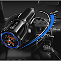 Miniatyrbilde 5 av 5: Billader Hurtiglader USB Hurtiglading - For iPhone/Samsung - Svart{f2}-AD8-