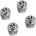 Pikkukuva 1 / 3: Volkswagen 000071215D - Venttiilihatut VW-logolla - Kumi- ja metalliventtiileille, 4 kpl-AD4-
