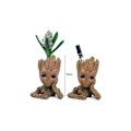 Miniatyrbillede 2 af 5: Baby Groot blomsterpotte - statuette til planter og penne - perfekt som gave -FD4-
