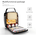Miniatyrbillede 4 af 5: Madkasse Frokosttaske til mænd kvinder Stor kapacitet Madkasse Genanvendelige Frokosttasker Isolerede Frokosttaske Madkasse køletaske (Sort)-FD3-