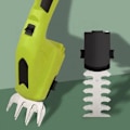 Miniatyrbillede 3 af 3: Busktrimmer - to-i-en håndholdt hækkeklipper elektrisk græstrimmer hækkeklipper/græstrimmer opladning. -AD9-
