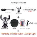 Miniatyrbild 6 av 8: Lilo Stitch Lampa Tecknad Söt Stitch Figur Vänner 3D LED -FD4-