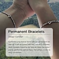 Pikkukuva 2 / 4: Pysyvä rannekorusetti Ikuisuusrannekorun valmistus pariskunnille Ystävyysrannekoru DIY Lukittu rannekoru Ystävänpäivä Korulahja-FD5- Silver