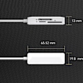 Miniatyrbilde 5 av 9: Mini minnekortleser 3 i 1 kortleser Ios8Pin kortleser TFSD XD 3 i 1 kortleser for bærbar telefon nettbrett