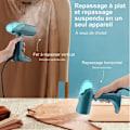 Miniatyrbilde 4 av 5: Grønn klesdamper, bærbar strykejern, 130 ml, 1500 W, 10 sekunders rask oppvarming -AD4-