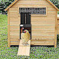 Miniatyrbild 3 av 5: Timer hönshusdörr - automatisk hönshusdörr med ljussensor - helt vattentät induktionsdörr för hönshus -AD4-