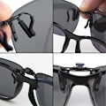 Miniatyrbillede 5 af 5: Polariserede solbrilleclips, foldbare og ultralette, over solbriller-AD4-