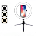Miniatyrbillede 1 af 3: 26 cm LED ring light makeup ring light til video, studie, makeup, dæmpbar med 3 lystilstande, let at bære og installere -AD4-