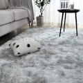 Miniatyrbillede 5 af 5: (80x160cm, Grå) Mjuk och fluffig matta, halkfri matta för sovrummet