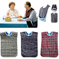 Miniatyrbilde 1 av 5: 3-pakning haklapper for voksne med smulelomme - Vaskbare haklapper for voksne, store (78*44cm)-FD3-