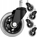 Miniatyrbilde 1 av 6: 5-Pakning Hjul til Kontorstol - 11 mm -AD6- Transparent Transparent