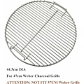 Miniatyrbillede 4 af 5: 44,5 cm Grill Rund Madlavningsrist 7432 Reservedel Kulstang -AD6-