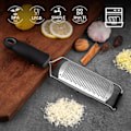 Miniatyrbilde 3 av 4: Sort Microplane Rivjern med Grove Blader i Rustfritt Stål -FD3-