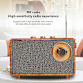 Pikkukuva 3 / 5: Retro FM-radio, kannettava Bluetooth-puuradio, bassokaiutin, handsfree MP3-soitin, tukee USB/TF-korttia -AD1-