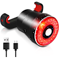 Miniatyrbild 1 av 6: Ultrastarkt smart cykelbakljus, USB-uppladdningsbart bromsljus, hög intensitet. Enkel att installera för cykelsäkerhet -FD2-