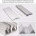 Miniatyrbillede 5 af 5: Komfurafdækning, 10/12/16 ark aluminium komfurafdækning med snørepose til camping, butankomfur -AD4-