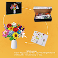 Miniatyrbild 4 av 5: 12 sorters blommor Botanisk samling, byggstenar Blomsterleksaker Kreativ - Perfet  -AD6-
