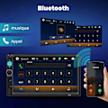 Miniatyrbillede 2 af 6: SWAREY Bluetooth Carplay Radio med bakkamera 7-tommers berøringsskærm Mirror Link FM -AD11-
