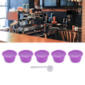 Pikkukuva 1 / 5: 5 kpl 50 ml kahvikapselia uudelleenkäytettävä kahvisuodatinkuppi lusikalla DOLCE GUSTO -kahvinkeittimeen Violetti{f2}-AD8-
