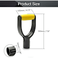 Miniatyrbilde 3 av 5: Spadehandtak for hagespader og river 2 stykker gul-svart-AD7-