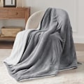 Miniatyrbilde 3 av 5: Sherpa Sofateppe Fleecepledd - Grå Pläd 150x200, 2 Personer Myk og Varm -AD6-