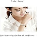 Miniatyrbilde 3 av 5: SZTXJ Spinner Armbånd Bangles for Kvinner Fidget Armbånd for Angst Justerbart Sølv-AD4-