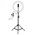 Miniatyrbillede 1 af 4: Ringlight Ringlight Xjpl537 med Tripod Usb 3 Modes Led til Li-AD4-